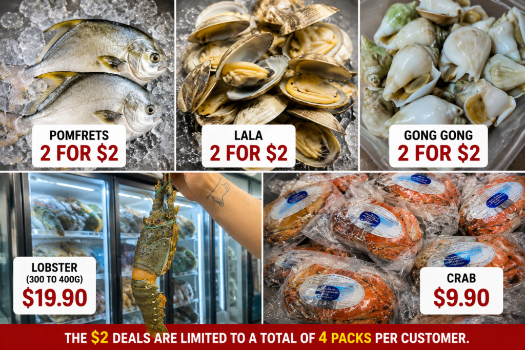 2 for 2 seafood deals Jurong