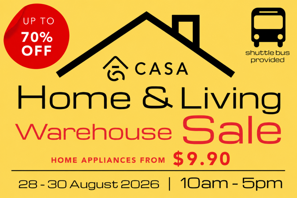 CASA Warehouse Sale Singapore home appliance deals