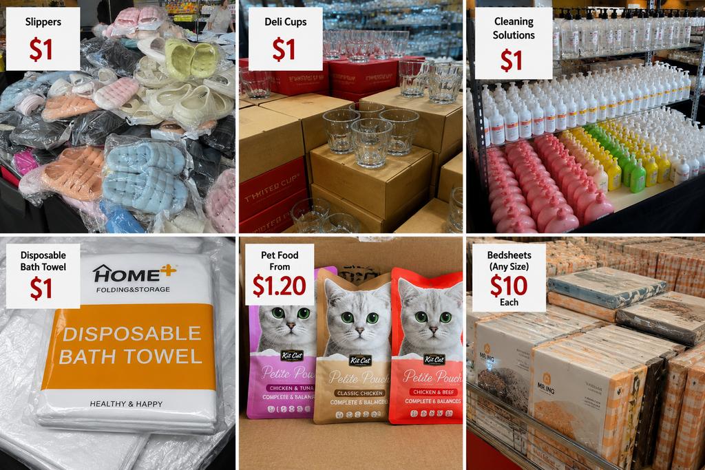 $1 household essentials at Bedok fair