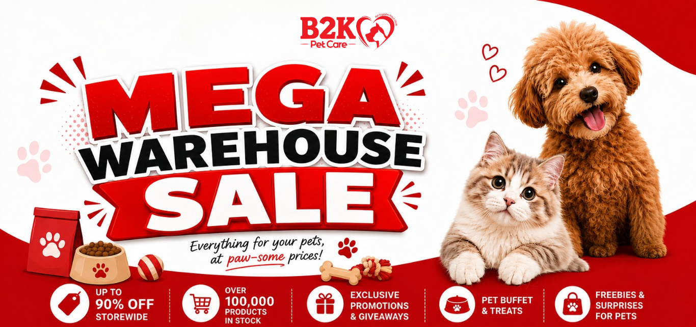 B2K Pet Warehouse Sale $1 pet food deals
