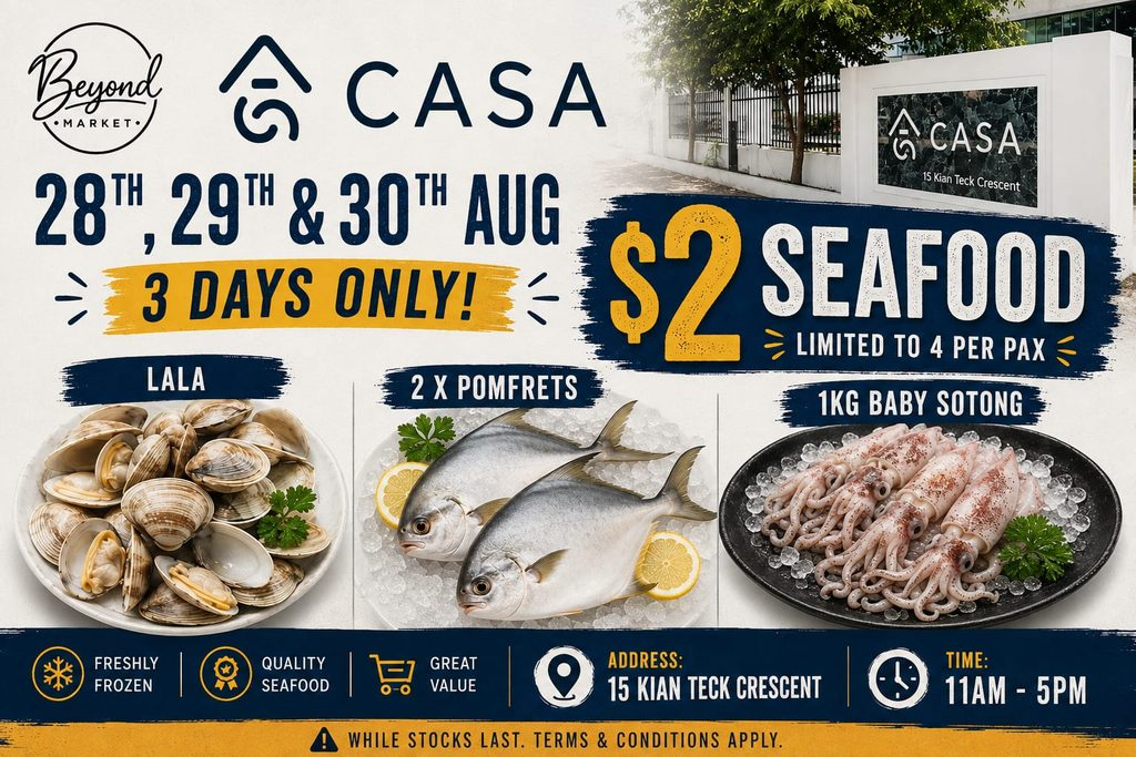 $2 Seafood Fair Singapore seafood deals