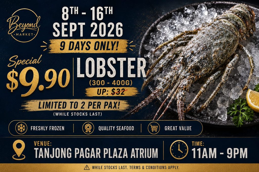 $9.90 lobster and seafood deals Singapore