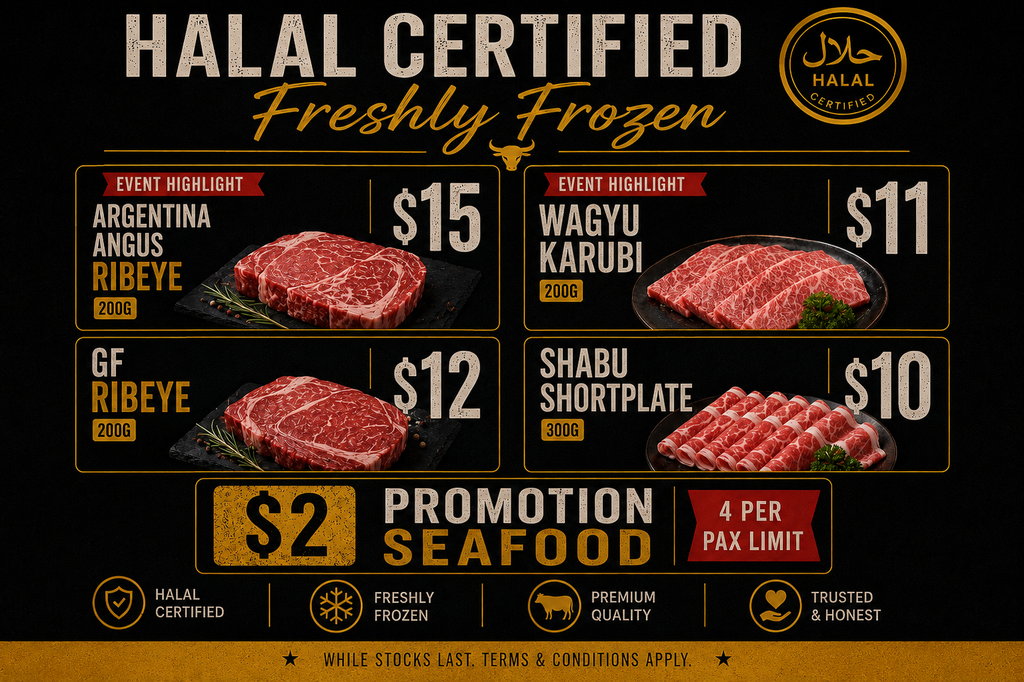 Wagyu beef deals at Tanjong Pagar seafood fair