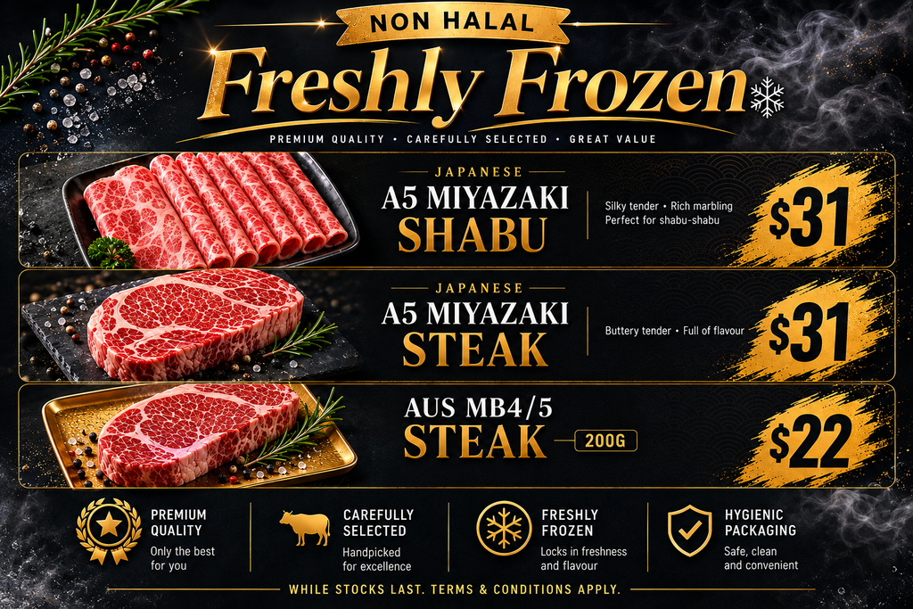 Wagyu beef deals at Tanjong Pagar seafood fair