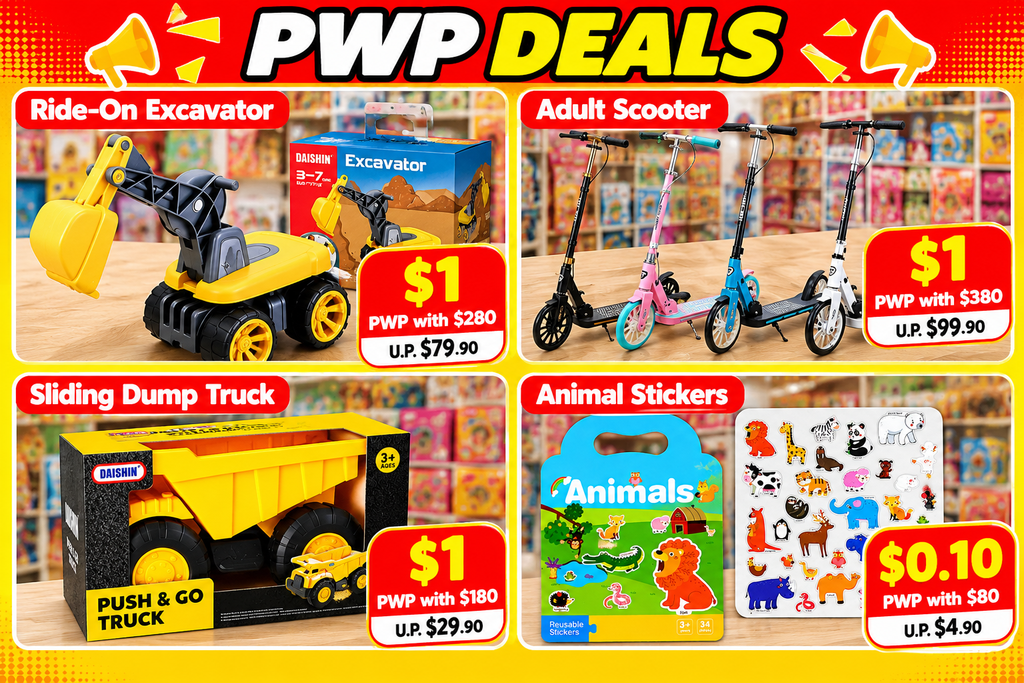 PWP toy deals from $0.10