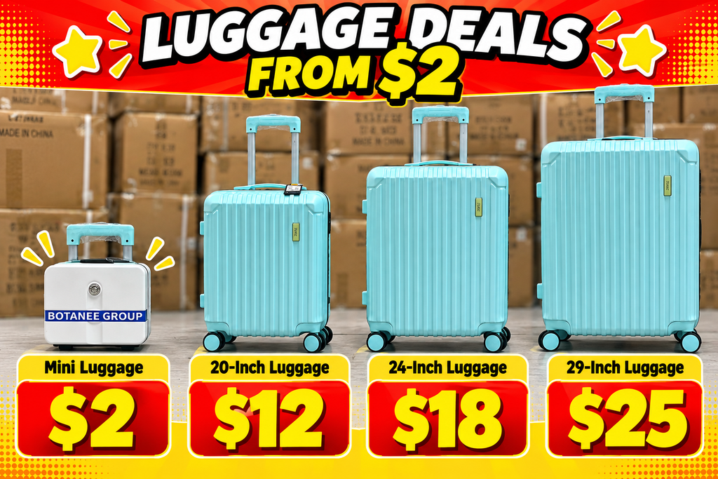 Luggage from $2 at Mr Edmund Warehouse Sale